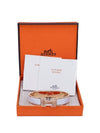 Clic H Bracelet Rose Gold Blanc - HERMES - BALAAN 3