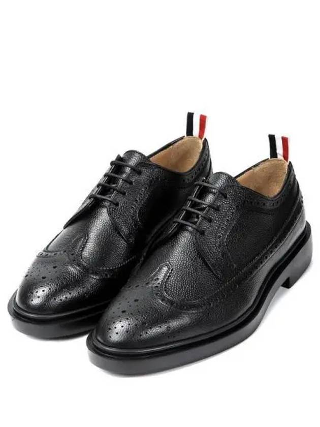 Men's Classic Long Wing Brogue Lace Up Brogue Shoes Black - THOM BROWNE - BALAAN 2