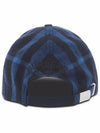 Check Pattern Wool Ball Cap Blue - BURBERRY - BALAAN 3