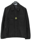 Lightweight Shirt Jacket Black - STONE ISLAND - BALAAN 2