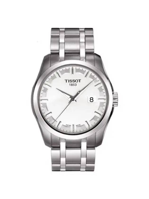 T035 410 11 031 00 Couturier Decorating the drop men s metal watch 39mm - TISSOT - BALAAN 4