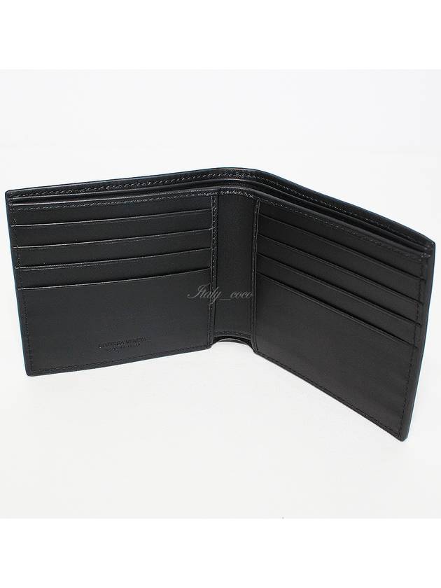 Intrecciato Weaving Half Wallet Black - BOTTEGA VENETA - BALAAN 7