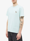 Dressed Fox Patch Classic Short Sleeve T-Shirt Blue Haze - MAISON KITSUNE - BALAAN 5