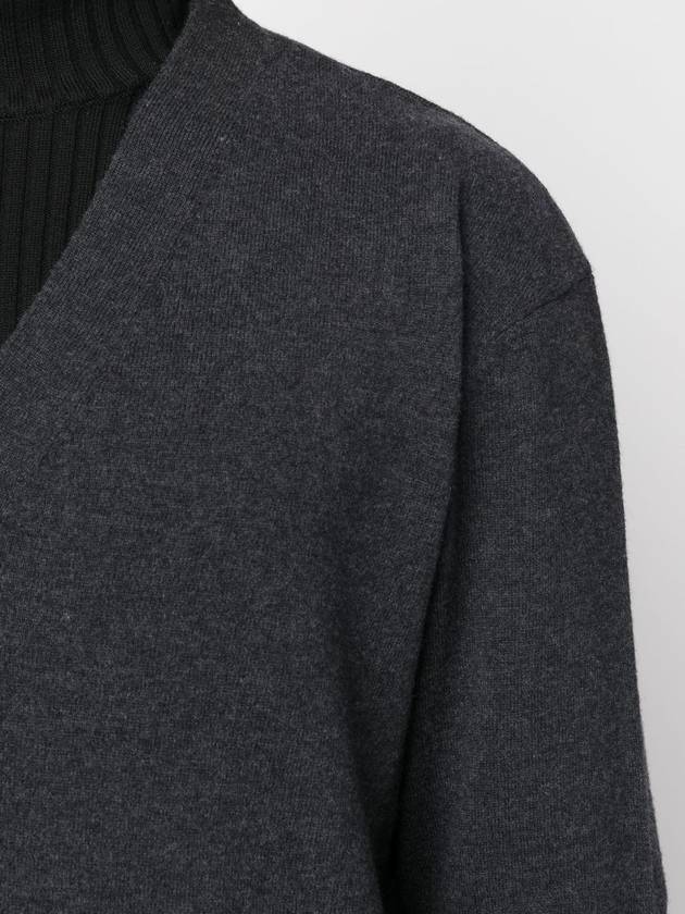 Wool Knit Cardigan Dark Grey - OUR LEGACY - BALAAN 5