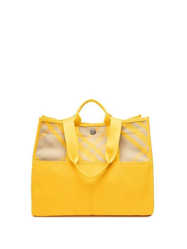 Pocket Shopper Tote Bag Yellow - BURBERRY - BALAAN 1