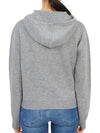 Embroidered Logo Cashmere Hoodie Grey - SPORTY & RICH - BALAAN 5