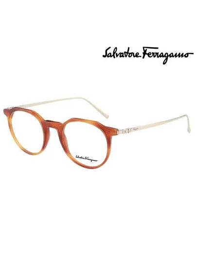 Eyewear Round Eyeglasses Brown - SALVATORE FERRAGAMO - BALAAN 2