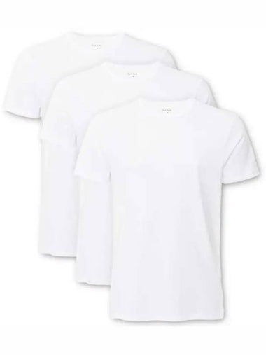 Mixed Modal Lounge Short Sleeve T-Shirts 3 Pack White - PAUL SMITH - BALAAN 1