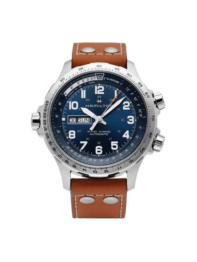 H77765541 Khaki Aviation Xwind Day Date Men's Leather Watch - HAMILTON - BALAAN 1