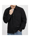 Cotton Popeline Over Long Sleeve Shirt Black - CP COMPANY - BALAAN 1