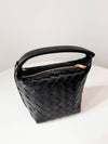 Candy Wallace Intrecciato Tote Bag Black - BOTTEGA VENETA - BALAAN 3