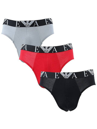 Men's Triangle Cotton Briefs 3 Pack - EMPORIO ARMANI - BALAAN 2