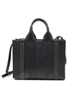 Woody Small Leather Tote Bag Black - CHLOE - BALAAN 2