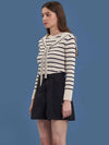 Striped slim fit shawl set knit MK3WP301 - P_LABEL - BALAAN 7