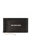 Grained Calfskin Bill Clip Bi-Fold Wallet Black - BALENCIAGA - BALAAN 2
