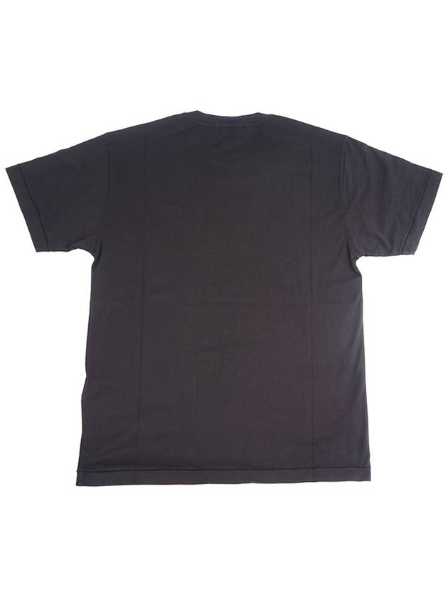 Logo Patch Short Sleeves T-Shirt Black - STONE ISLAND - BALAAN 3