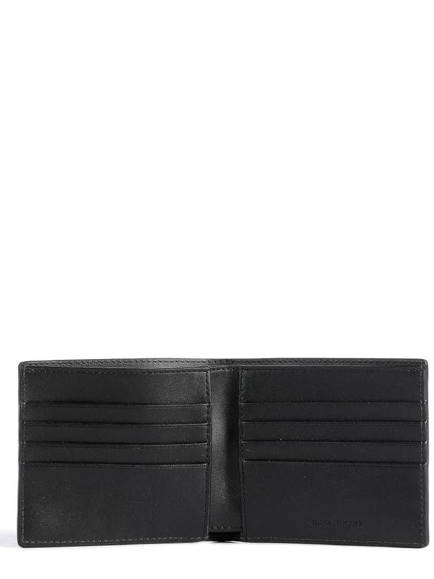 Men's Hudson Pebbled Leather Slim Half Wallet Black - MICHAEL KORS - BALAAN 4