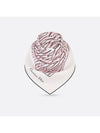 Miss Dior All Over 90 Square Silk Scarf White Pale Pink - DIOR - BALAAN 3