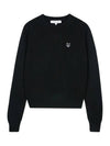 Bold Fox Head Wool Knit Top Black - MAISON KITSUNE - BALAAN 2