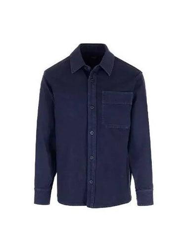 APC Basil Oversized Shirt Navy COFCN H02709 - A.P.C. - BALAAN 1