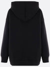 Obbia M Monogram Embroidery Detail Zip Up Hoodie Black - MAX MARA - BALAAN 3