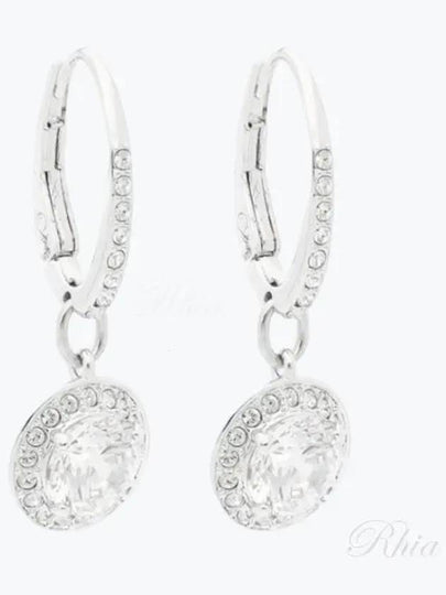 Una Angelic Crystal Drop Earrings Silver - SWAROVSKI - BALAAN 2