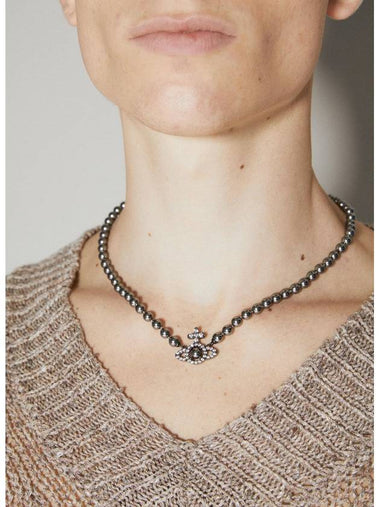 Olympia Pearl Necklace Grey - VIVIENNE WESTWOOD - BALAAN 1