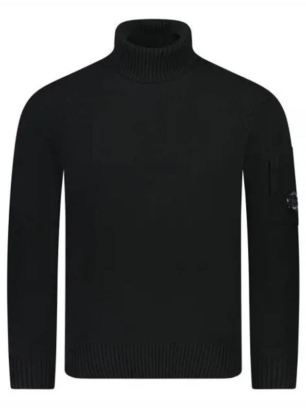 Lambswool GRS Knit Turtleneck Black - CP COMPANY - BALAAN 2