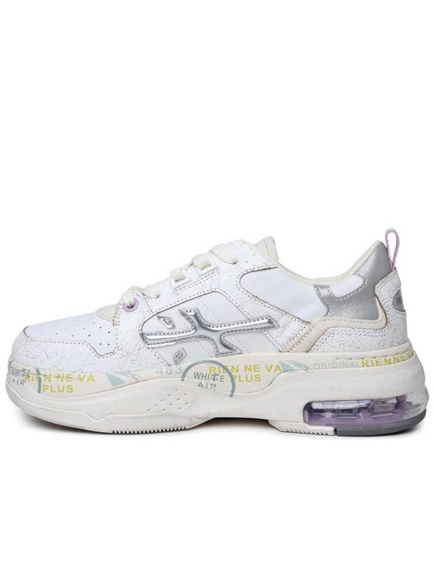 Premiata 'Draked' White Leather Sneakers - PREMIATA - BALAAN 3