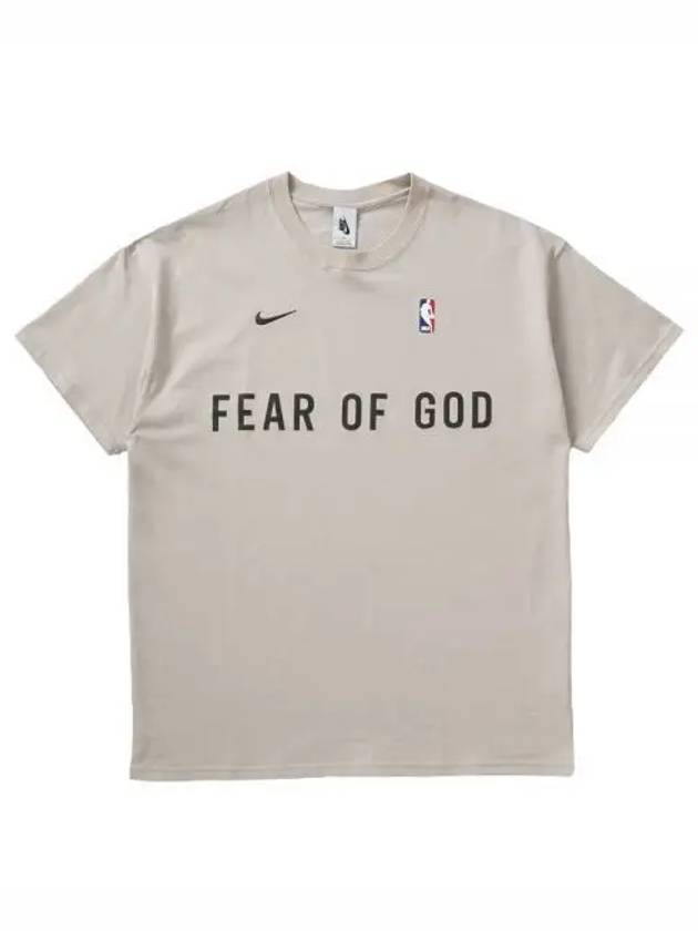 Warm-Up Short Sleeve T-Shirt Oatmeal - NIKE - BALAAN 2