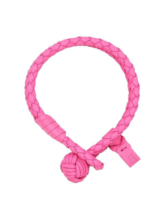 Intrecciato Double Line Bracelet Pink - BOTTEGA VENETA - BALAAN.