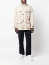 Men's Logo Patch Jacket Beige - STONE ISLAND - BALAAN 6