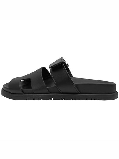 Chypre Calfskin Sandals Noir - HERMES - BALAAN 2