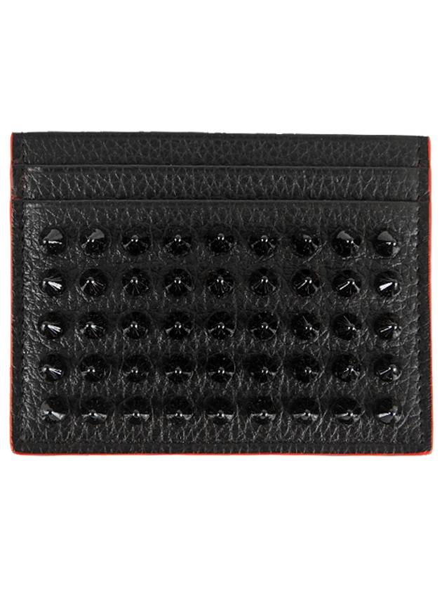 Chios Spike Card Wallet Black - CHRISTIAN LOUBOUTIN - BALAAN 2