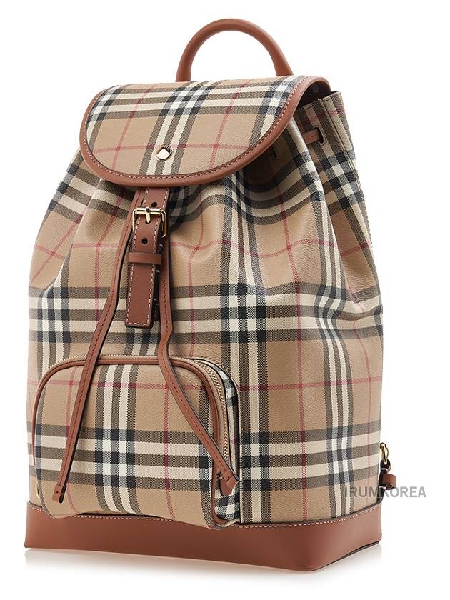 Check Backpack Brown Archive Beige - BURBERRY - BALAAN 3