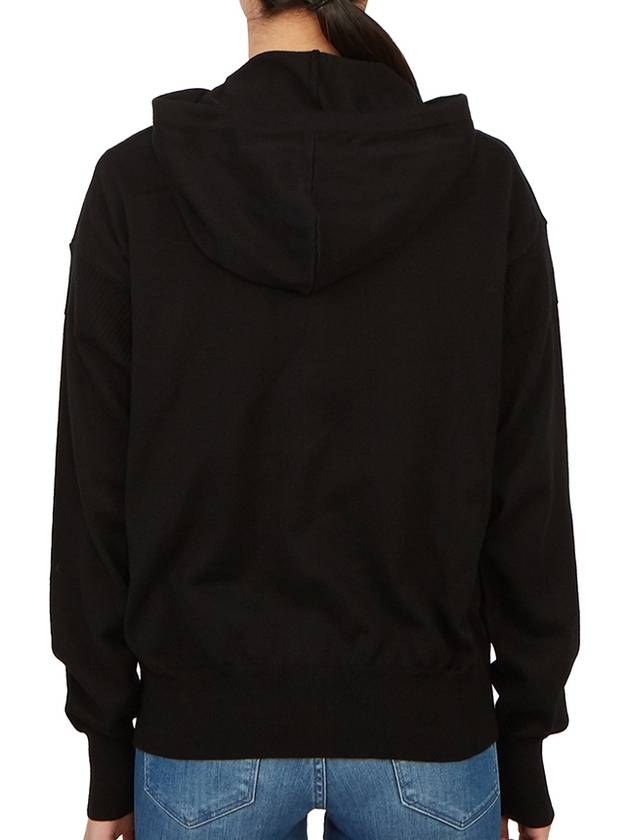 Embroidered Logo Hoodie Cardigan Black - VIVIENNE WESTWOOD - BALAAN 6