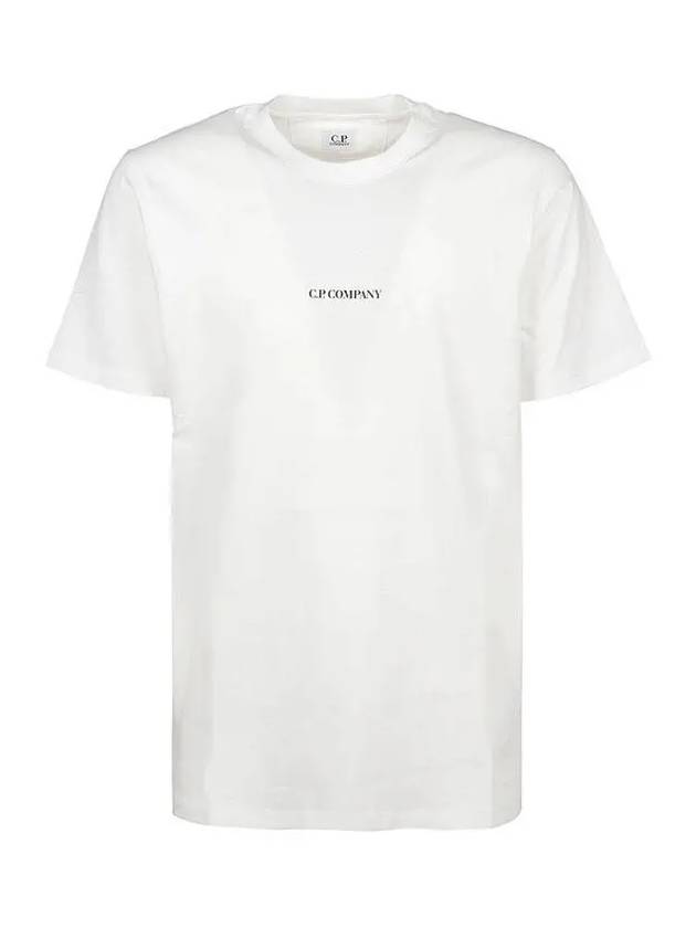 Logo Print Jersey Classic Short Sleeve T-Shirt White - CP COMPANY - BALAAN 3