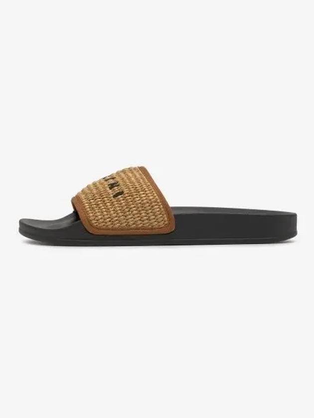 Logo Woven Slippers Beige - MARNI - BALAAN 2