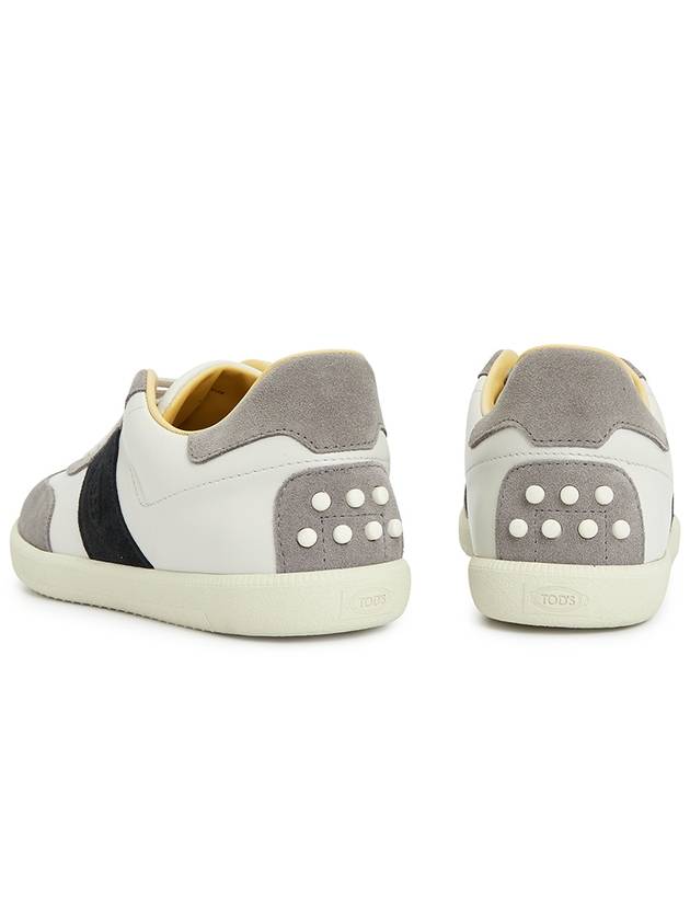 Leather Suede Low Top Sneakers - TOD'S - BALAAN 7