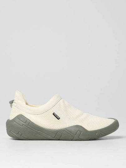 Shadow Project Moc Debossed Leather Mesh Slip On Ivory - STONE ISLAND - BALAAN 2