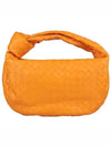 Teen Jodie Intrecciato Leather Tote Bag Orange - BOTTEGA VENETA - BALAAN 2