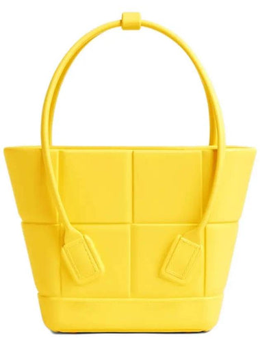 Arco Mini Rubber Tote Bag Lemon - BOTTEGA VENETA - BALAAN 1