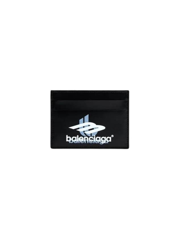 Logo Print Leather Card Wallet Black - BALENCIAGA - BALAAN 4