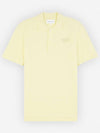 Handwriting Comfort Polo Shirt Chalk Yellow - MAISON KITSUNE - BALAAN 2