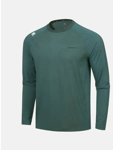 ICEMOTION Jagard Long Sleeve T Shirt Dark Green SP321TTL71 - DESCENTE - BALAAN 1