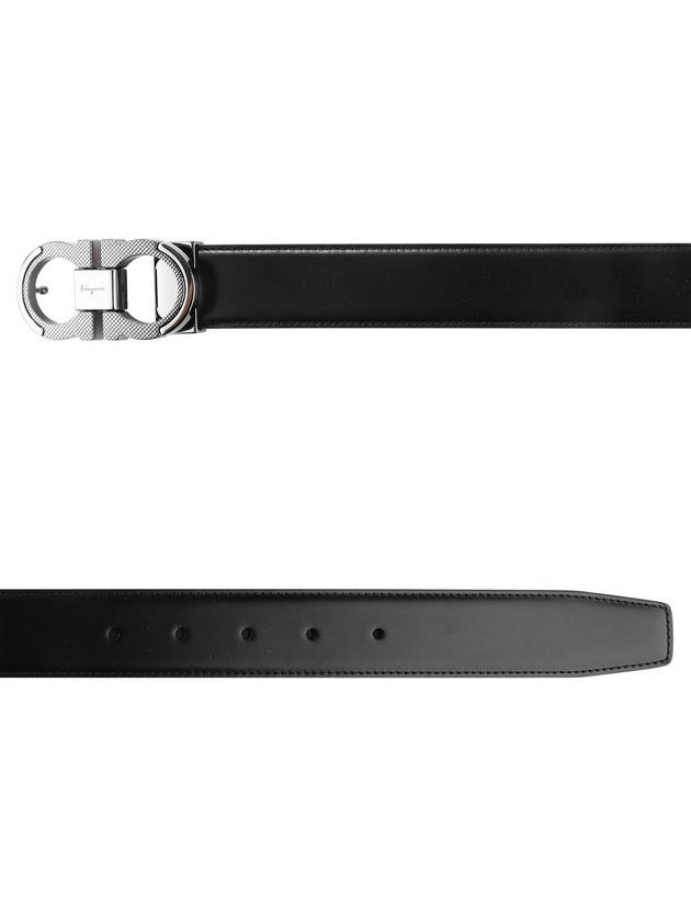 Free Cutting Reversible Belt Black - SALVATORE FERRAGAMO - BALAAN 2