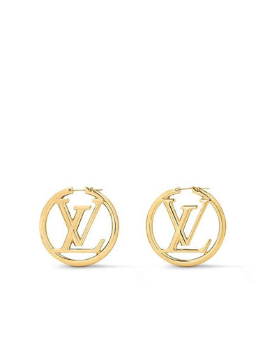 Louise Hoop Earrings Gold - LOUIS VUITTON - BALAAN 1