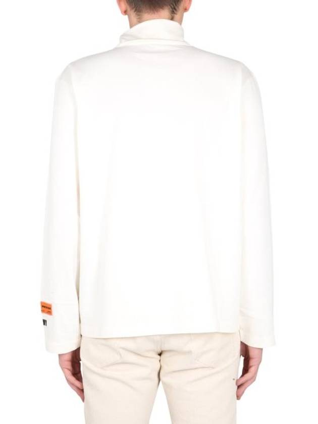 HPNY Logo Embroidered Turtleneck White - HERON PRESTON - BALAAN 4