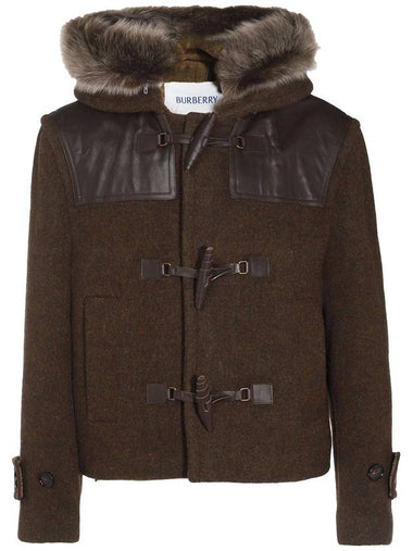 Burberry Brown Wool Casual Jacket - BURBERRY - BALAAN 1