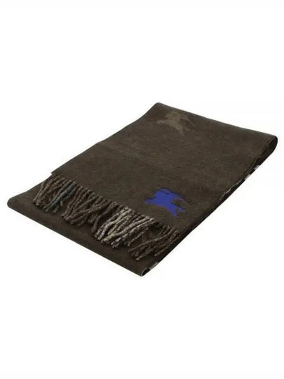 Check EKD Embroidered Reversible Cashmere Scarf Snug - BURBERRY - BALAAN 2